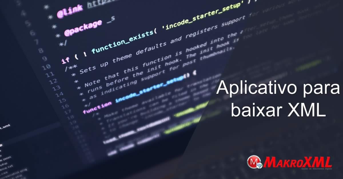 Aplicativo para baixar XML